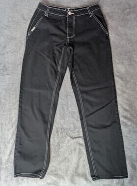 FIVE STAR GENERAL Jeans Women's Black straight leg Mid Rise size 0/24 Indie EMO
